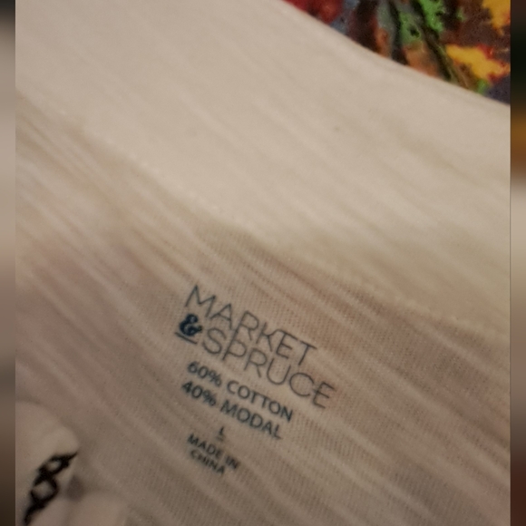 Market & Spruce Soft White Blouse - Picture 4 of 5